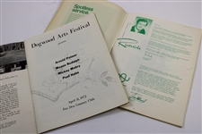 Arnold Palmer Signed 1976 Parade of Stars Program with Dogwood Arts Festival Program JSA ALOA