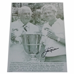 Jack Nicklaus Signed 1972 Liggett & Myers US Match Play Pinehurst Photo JSA ALOA