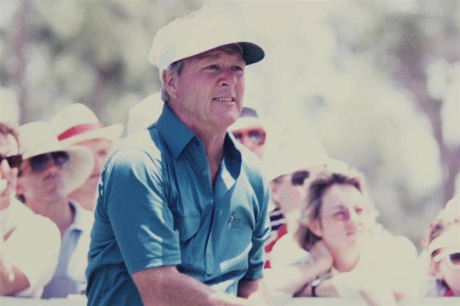 Arnold Palmer Signed Large Sanctuary Cove Tee-Shot - Matted JSA ALOA