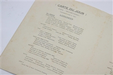 1927 R.M.S. Mauretania St. Andrews Cunard Line Menu with H.G. Hawthorn Cover - 6/9/1927