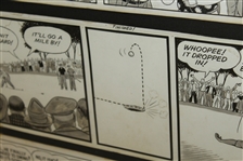 Vintage Golf Art Comic Strip - 11 Strips - Framed