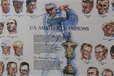 US Amateur Champions w/Havemayer Trophy Print for 1987 US Amateur - Framed