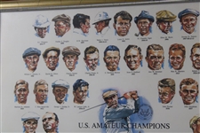 US Amateur Champions w/Havemayer Trophy Print for 1987 US Amateur - Framed