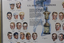 US Amateur Champions w/Havemayer Trophy Print for 1987 US Amateur - Framed