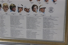 US Amateur Champions w/Havemayer Trophy Print for 1987 US Amateur - Framed