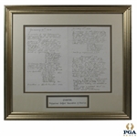 1916 Professional Golfers Association of America Facsimile Charter Constitution - Framed