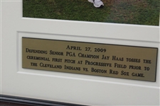 Defending US Senior PGA Champ Jay Haas Throwing Out The First Pitch 2009 Photo - Framed