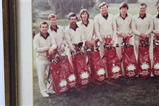 1979 Ryder Cup European Team with Golf Bags Photo - Framed
