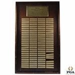 PGA Advisory Committee 'Formed 1943' List of Nameplates - Framed