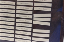 PGA Advisory Committee 'Formed 1943' List of Nameplates - Framed