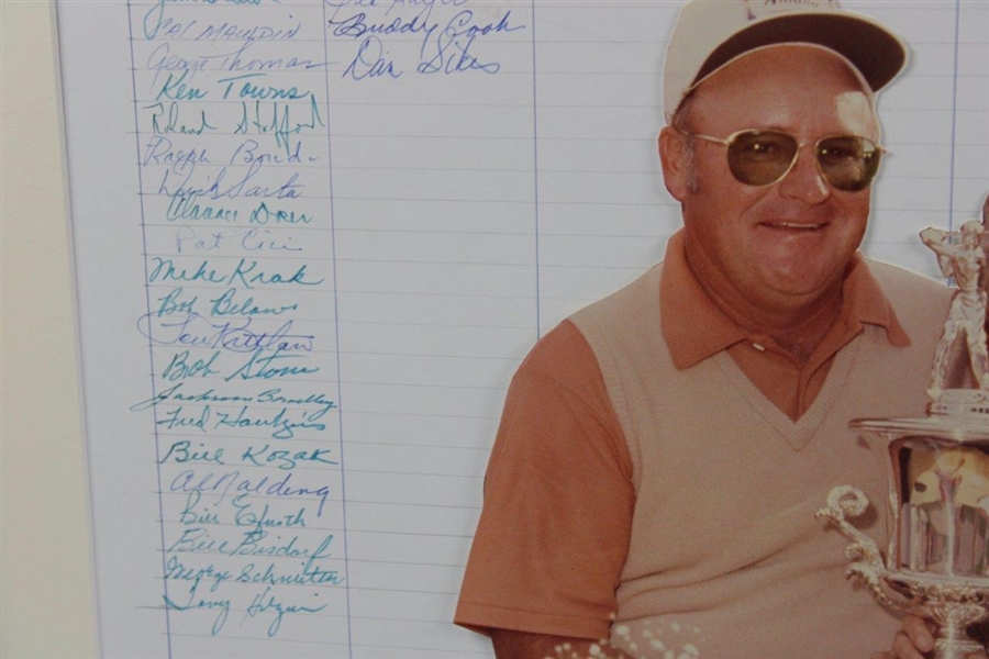 Arnold Palmer & Field (143) Signed 1981 Senior PGA of America List - Framed JSA ALOA