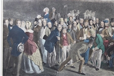The Golfers: A Grand Match Engraved by Charles E. Wagstaffe Painted by Lees Print - Framed