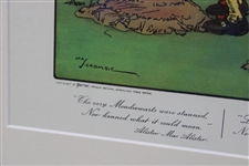 Rule XVIII: The Player May Remove Mole-Hills by Brushing…' Crombie Print - Framed