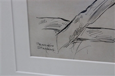 Penrhyn Stanlaws Lady Golfer Illustration - Framed