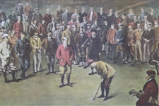 The Big Match' Harold H. Hilton Print - Framed