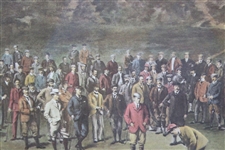 The Big Match' Harold H. Hilton Print - Framed