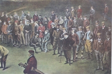 The Big Match' Harold H. Hilton Print - Framed