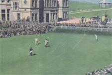 Bobby Jones Putting on the 18th Green St. Andrews 1930 Print - Framed
