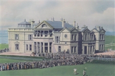 Bobby Jones Putting on the 18th Green St. Andrews 1930 Print - Framed