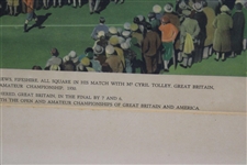 Bobby Jones Putting on the 18th Green St. Andrews 1930 Print - Framed