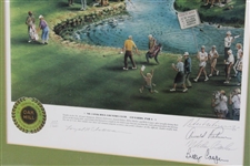 US Senior Open at Oak Hill Ltd Ed Chapman Print w/Facsimile Signatures - Framed