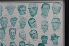 1937-1990 PGA Senior Champions Ltd Ed #94/200 Print - Framed