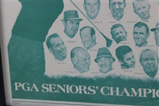 1937-1990 PGA Senior Champions Ltd Ed #94/200 Print - Framed