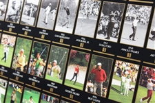 1997 'Champions of Golf - The Masters Collection' Uncut Golf Card Sheet - Framed