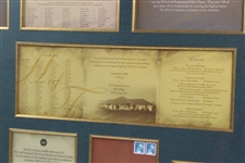 The PGA Golf Professional Hall of Fame Inaugural Ceremony Items - Framed