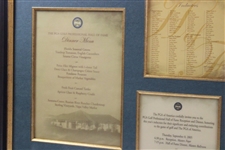 The PGA Golf Professional Hall of Fame Inaugural Ceremony Items - Framed