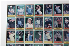 1980 Top 60 Money Winners Uncut Card Sheet - Matted
