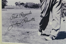 Johnny Revolta 'Best Wishes' Facsimile Swinging Photo - Framed