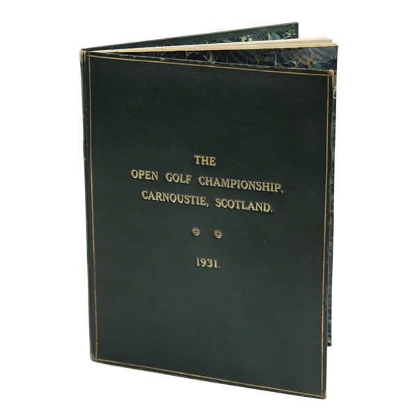 Complete 1931 OPEN at Carnoustie Autograph Book of Entire Field JSA ALOA
