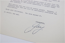 Jay Hebert Signed Letter to PGA Ex. Dir. Tom Crane on Pers. Letterhead JSA ALOA
