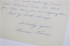Herman Keiser Signed Letter to PGA Ex. Dir. Tom Crane on Pers. Letterhead - 2/9/1965 JSA ALOA