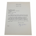 Bobby Nichols Signed Letter to PGA Ex. Dir. Tom Crane on Pers. Letterhead - 1/25/1965 JSA ALOA