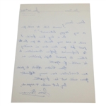 Jim Ferrier Signed Letter to PGA Ex. Dir. Tom Crane on Pers. Letterhead - 1/26/1965 JSA ALOA