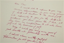 Byron Nelson Signed Letter to PGA Ex. Dir. Tom Crane on Pers. Letterhead - 2/16/1965 JSA ALOA