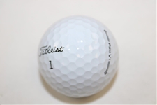 Jordan Spieth Signed Titleist Logo Golf Ball 2 JSA ALOA