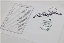 Gary Player, Bernhard Langer & Vijay Singh Singed Augusta National Scorecards JSA ALOA