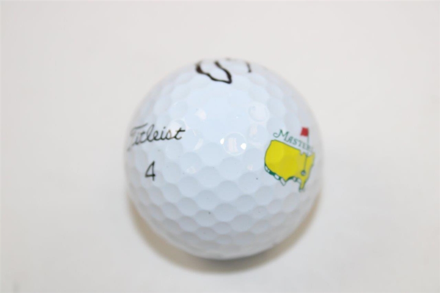 Bernhard Langer Signed Masters Logo Titleist Logo Golf Ball JSA ALOA