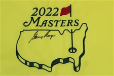 Gary Player Signed 2022 Masters Embroidered Flag JSA #A445120
