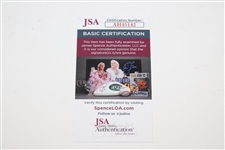 Annika Sorenstam Signed KPMG Womens PGA Championship Embroidered Flag JSA #AH45142