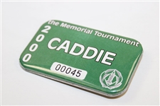 2000 The Memorial Tournament Caddy Badge - Tiger Woods Win