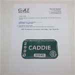 2000 The Memorial Tournament Caddy Badge - Tiger Woods Win