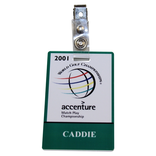 2001 Wgc Accenture Match Play Inaugural Event Caddy Badge