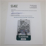 2003 Bay Hill Invitational Caddy Badge - Tiger Woods Win