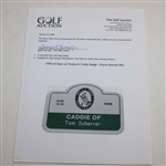 1999 US Open at Pinehurst Caddy Badge - Payne Stewart Win
