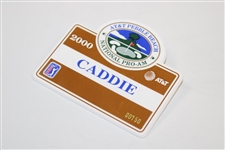 2000 AT&T Pebble Beach National Pro-Am Caddy Badge - Tiger Woods Win