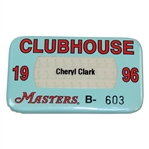 1996 Masters Tournament Clubhouse Badge #603